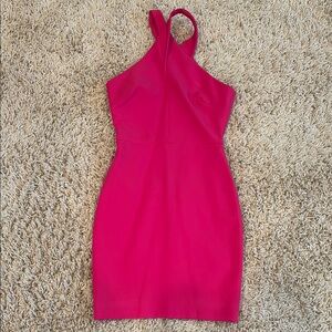 Likely Pink Halter Bodycon Dress for Night Out